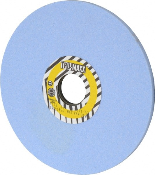 Tru-Maxx - 7" Diam x 1-1/4" Hole x 1/4" Thick, I Hardness, 80 Grit Surface Grinding Wheel - Ceramic, Type 1, Medium Grade, 3,600 Max RPM, Vitrified Bond, No Recess - Exact Tooling