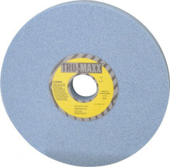 Tru-Maxx - 8" Diam x 1-1/4" Hole x 3/4" Thick, I Hardness, 46 Grit Surface Grinding Wheel - Ceramic, Type 1, Coarse Grade, 3,105 Max RPM, Vitrified Bond, No Recess - Exact Tooling