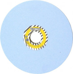 Tru-Maxx - 8" Diam x 1-1/4" Hole x 1/4" Thick, K Hardness, 80 Grit Surface Grinding Wheel - Ceramic, Type 1, Medium Grade, 3,600 Max RPM, Vitrified Bond, No Recess - Exact Tooling