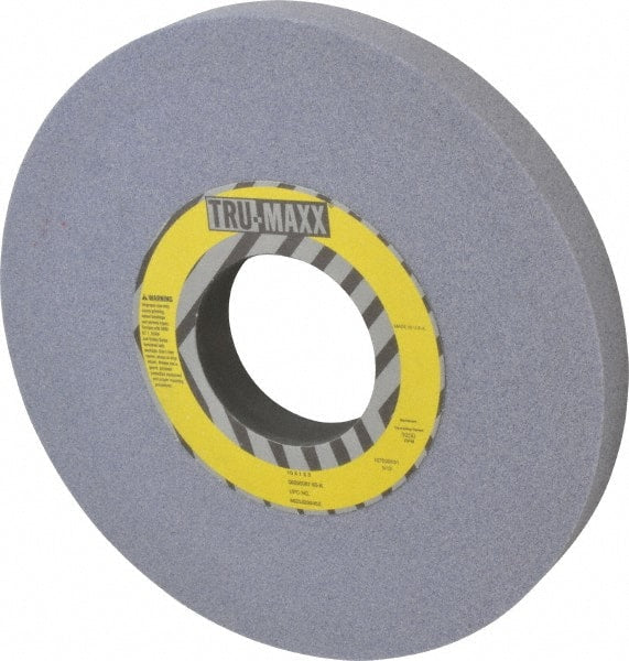 Tru-Maxx - 10" Diam x 3" Hole x 1" Thick, K Hardness, 60 Grit Surface Grinding Wheel - Aluminum Oxide, Type 1, Medium Grade, 3,250 Max RPM, Vitrified Bond, No Recess - Exact Tooling
