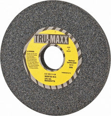 Tru-Maxx - 6" Diam x 1-1/4" Hole x 1/2" Thick, K Hardness, 46 Grit Surface Grinding Wheel - Aluminum Oxide, Type 1, Coarse Grade, 5,410 Max RPM, Vitrified Bond, No Recess - Exact Tooling