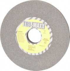 Tru-Maxx - 6" Diam x 1-1/4" Hole x 1/2" Thick, K Hardness, 60 Grit Surface Grinding Wheel - Aluminum Oxide, Type 1, Medium Grade, 5,410 Max RPM, Vitrified Bond, No Recess - Exact Tooling