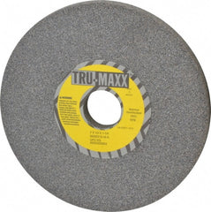 Tru-Maxx - 7" Diam x 1-1/4" Hole x 1/2" Thick, K Hardness, 46 Grit Surface Grinding Wheel - Aluminum Oxide, Type 1, Coarse Grade, 3,600 Max RPM, Vitrified Bond, No Recess - Exact Tooling