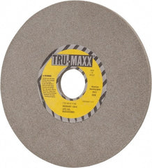 Tru-Maxx - 7" Diam x 1-1/4" Hole x 1/4" Thick, K Hardness, 120 Grit Surface Grinding Wheel - Aluminum Oxide, Type 1, Fine Grade, 3,600 Max RPM, Vitrified Bond, No Recess - Exact Tooling