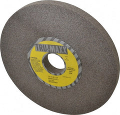 Tru-Maxx - 7" Diam x 1-1/4" Hole x 1/2" Thick, J Hardness, 60 Grit Surface Grinding Wheel - Aluminum Oxide, Type 1, Medium Grade, 3,600 Max RPM, Vitrified Bond, No Recess - Exact Tooling