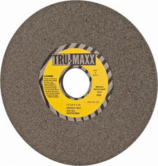 Tru-Maxx - 7" Diam x 1-1/4" Hole x 1/4" Thick, H Hardness, 80 Grit Surface Grinding Wheel - Aluminum Oxide, Type 1, Medium Grade, 3,600 Max RPM, Vitrified Bond, No Recess - Exact Tooling