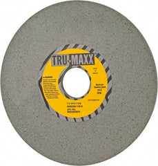 Tru-Maxx - 7" Diam x 1-1/4" Hole x 1/4" Thick, K Hardness, 100 Grit Surface Grinding Wheel - Aluminum Oxide, Type 1, Fine Grade, 3,600 Max RPM, Vitrified Bond, No Recess - Exact Tooling