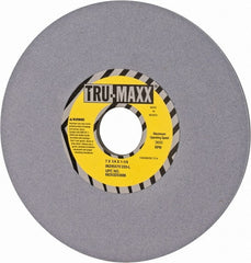 Tru-Maxx - 7" Diam x 1-1/4" Hole x 1/4" Thick, L Hardness, 220 Grit Surface Grinding Wheel - Aluminum Oxide, Type 1, Very Fine Grade, 3,600 Max RPM, Vitrified Bond, No Recess - Exact Tooling