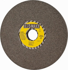Tru-Maxx - 8" Diam x 1-1/4" Hole x 1/2" Thick, J Hardness, 60 Grit Surface Grinding Wheel - Aluminum Oxide, Type 1, Medium Grade, 3,600 Max RPM, Vitrified Bond, No Recess - Exact Tooling