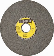 Tru-Maxx - 8" Diam x 1-1/4" Hole x 1/4" Thick, J Hardness, 60 Grit Surface Grinding Wheel - Aluminum Oxide, Type 1, Medium Grade, 3,600 Max RPM, Vitrified Bond, No Recess - Exact Tooling