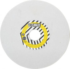 Tru-Maxx - 8" Diam x 1-1/4" Hole x 1/4" Thick, K Hardness, 80 Grit Surface Grinding Wheel - Aluminum Oxide, Type 1, Medium Grade, 3,600 Max RPM, Vitrified Bond, No Recess - Exact Tooling