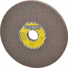 Tru-Maxx - 8" Diam x 1-1/4" Hole x 1/2" Thick, H Hardness, 46 Grit Surface Grinding Wheel - Aluminum Oxide, Type 1, Coarse Grade, 3,105 Max RPM, Vitrified Bond, No Recess - Exact Tooling