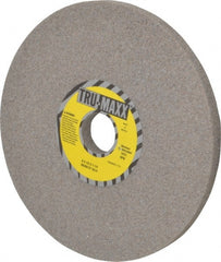 Tru-Maxx - 8" Diam x 1-1/4" Hole x 1/2" Thick, H Hardness, 60 Grit Surface Grinding Wheel - Aluminum Oxide, Type 1, Medium Grade, 3,600 Max RPM, Vitrified Bond, No Recess - Exact Tooling