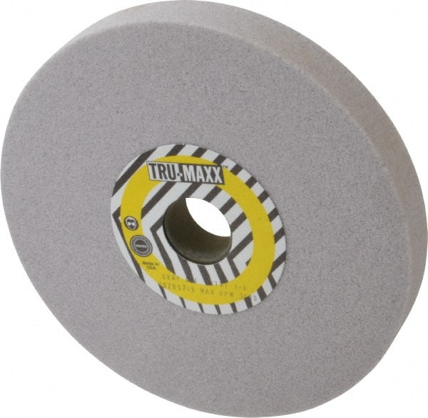 Tru-Maxx - 8" Diam x 1-1/4" Hole x 1" Thick, I Hardness, 46 Grit Surface Grinding Wheel - Aluminum Oxide, Type 1, Coarse Grade, 3,105 Max RPM, Vitrified Bond, No Recess - Exact Tooling