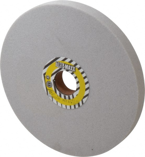 Tru-Maxx - 8" Diam x 1-1/4" Hole x 3/4" Thick, J Hardness, 60 Grit Surface Grinding Wheel - Aluminum Oxide, Type 1, Medium Grade, 3,600 Max RPM, Vitrified Bond, No Recess - Exact Tooling