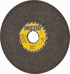 Tru-Maxx - 8" Diam x 1-1/4" Hole x 1/4" Thick, H Hardness, 46 Grit Surface Grinding Wheel - Aluminum Oxide, Type 1, Coarse Grade, 3,105 Max RPM, Vitrified Bond, No Recess - Exact Tooling