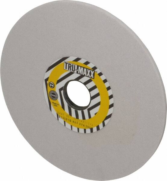 Tru-Maxx - 8" Diam x 1-1/4" Hole x 1/4" Thick, I Hardness, 80 Grit Surface Grinding Wheel - Aluminum Oxide, Type 1, Medium Grade, 3,600 Max RPM, Vitrified Bond, No Recess - Exact Tooling