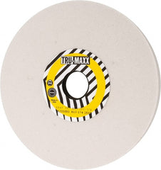 Tru-Maxx - 8" Diam x 1-1/4" Hole x 1/2" Thick, J Hardness, 80 Grit Surface Grinding Wheel - Aluminum Oxide, Type 1, Medium Grade, 3,600 Max RPM, Vitrified Bond, No Recess - Exact Tooling
