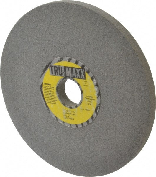 Tru-Maxx - 8" Diam x 1-1/4" Hole x 1/2" Thick, I Hardness, 100 Grit Surface Grinding Wheel - Aluminum Oxide, Type 1, Fine Grade, 3,600 Max RPM, Vitrified Bond, No Recess - Exact Tooling