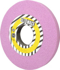 Tru-Maxx - 10" Diam x 3" Hole x 1" Thick, F Hardness, 46 Grit Surface Grinding Wheel - Aluminum Oxide, Type 1, Coarse Grade, 2,483 Max RPM, Vitrified Bond, No Recess - Exact Tooling