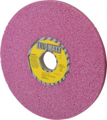 Tru-Maxx - 8" Diam x 1-1/4" Hole x 1/2" Thick, H Hardness, 46 Grit Surface Grinding Wheel - Aluminum Oxide, Type 1, Coarse Grade, 3,600 Max RPM, Vitrified Bond, No Recess - Exact Tooling