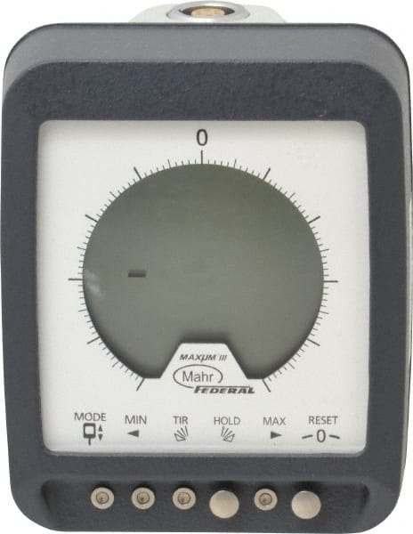 Mahr - 0 to 0.2" Range, 0.00002" Graduation, Electronic Drop Indicator - Accurate to 0.00005", English & Metric System, Digital Display - Exact Tooling