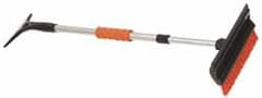 Value Collection - 48" Long, Telescoping Snowbroom & Ice Scraper - 9" Telescoping, Plastic & Metal - Exact Tooling