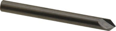 Made in USA - 1/4" Body Diam, 90°, 2-1/2" OAL, Solid Carbide Spotting Drill - Exact Tooling