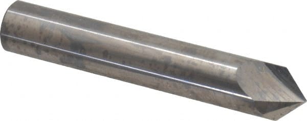 Made in USA - 1/2" Body Diam, 90°, 3" OAL, Solid Carbide Spotting Drill - Exact Tooling