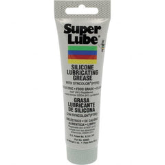 Synco Chemical - 3 oz Tube Silicone General Purpose Grease - Translucent White, Food Grade, 500°F Max Temp, NLGIG 2, - Exact Tooling