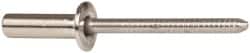 RivetKing - Size 66 Dome Head Stainless Steel Closed End Sealing Blind Rivet - Stainless Steel Mandrel, 0.251" to 3/8" Grip, 3/8" Head Diam, 0.192" to 0.196" Hole Diam, 0.656" Length Under Head, 3/16" Body Diam - Exact Tooling