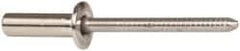 RivetKing - Size 66 Dome Head Stainless Steel Closed End Sealing Blind Rivet - Stainless Steel Mandrel, 0.251" to 3/8" Grip, 3/8" Head Diam, 0.192" to 0.196" Hole Diam, 0.656" Length Under Head, 3/16" Body Diam - Exact Tooling