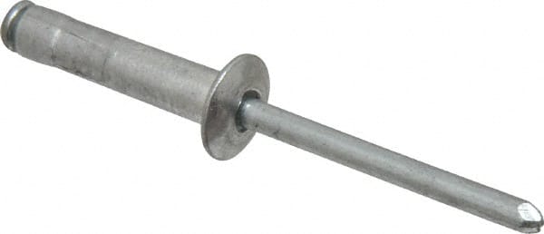 RivetKing - Size 68-610 Dome Head Aluminum Multi Grip Blind Rivet - Steel Mandrel, 1/2" to 0.67" Grip, 3/8" Head Diam, 0.192" to 0.196" Hole Diam, 0.952" Length Under Head, 3/16" Body Diam - Exact Tooling