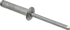 RivetKing - Size 68-610 Dome Head Aluminum Multi Grip Blind Rivet - Steel Mandrel, 1/2" to 0.67" Grip, 3/8" Head Diam, 0.192" to 0.196" Hole Diam, 0.952" Length Under Head, 3/16" Body Diam - Exact Tooling