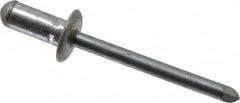 RivetKing - Size 82-84 Dome Head Aluminum Multi Grip Blind Rivet - Steel Mandrel, 0.062" to 1/4" Grip, 0.511" Head Diam, 0.257" to 0.261" Hole Diam, 0.472" Length Under Head, 1/4" Body Diam - Exact Tooling