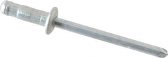 RivetKing - Size 52-53 Dome Head Steel Multi Grip Blind Rivet - Steel Mandrel, 0.056" to 0.196" Grip, 0.312" Head Diam, 0.192" to 0.196" Hole Diam, 0.437" Length Under Head, 5/32" Body Diam - Exact Tooling