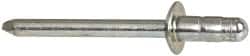 RivetKing - Size 63-64 Dome Head Steel Multi Grip Blind Rivet - Steel Mandrel, 0.156" to 1/4" Grip, 3/8" Head Diam, 0.192" to 0.196" Hole Diam, 0.512" Length Under Head, 3/16" Body Diam - Exact Tooling