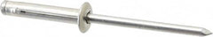 RivetKing - Size 0630 Dome Head Aluminum Tri Folding Blind Rivet - Aluminum Mandrel, 0.157" to 0.472" Grip, 0.386" Head Diam, 0.196" to 0.209" Hole Diam, 1.07" Length Under Head, 3/16" Body Diam - Exact Tooling