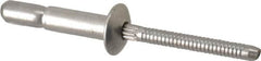 RivetKing - Size 67 Dome Head Stainless Steel Structural with Locking Stem Blind Rivet - Stainless Steel Mandrel, 0.214" to 0.437" Grip, 0.385" Head Diam, 0.194" to 0.204" Hole Diam, 0.572" Length Under Head, 3/16" Body Diam - Exact Tooling