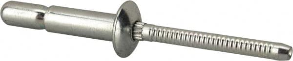 RivetKing - Size 67 Dome Head Steel Structural with Locking Stem Blind Rivet - Steel Mandrel, 0.214" to 0.437" Grip, 0.385" Head Diam, 0.194" to 0.204" Hole Diam, 0.572" Length Under Head, 3/16" Body Diam - Exact Tooling