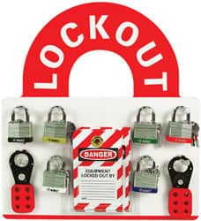 NMC - 1 Piece, Empty Plexiglass Lockout Cabinet - 14 Inch Wide x 15-1/2 Inch High - Exact Tooling