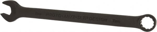 Proto - 11mm 12 Point Offset Combination Wrench - 15° Offset Angle, 6-29/32" OAL, Steel, Black Finish - Exact Tooling