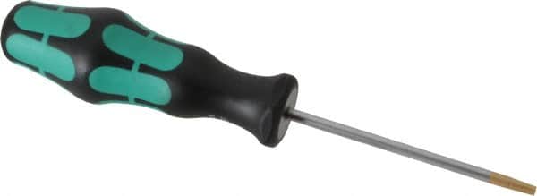 Wera - T15 Torx Driver - 3-5/32" Blade Length, 7" OAL, Ergonomic Handle - Exact Tooling