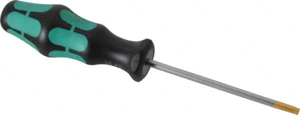 Wera - T25 Torx Driver - 3-15/16" Blade Length, 8-5/64" OAL, Ergonomic Handle - Exact Tooling