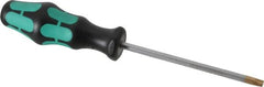 Wera - T30 Torx Driver - 4-17/32" Blade Length, 8-21/32" OAL, Ergonomic Handle - Exact Tooling