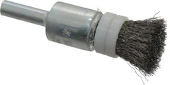 Anderson - 1/2" Brush Diam, Crimped, Flared End Brush - 1/4" Diam Shank, 20,000 Max RPM - Exact Tooling