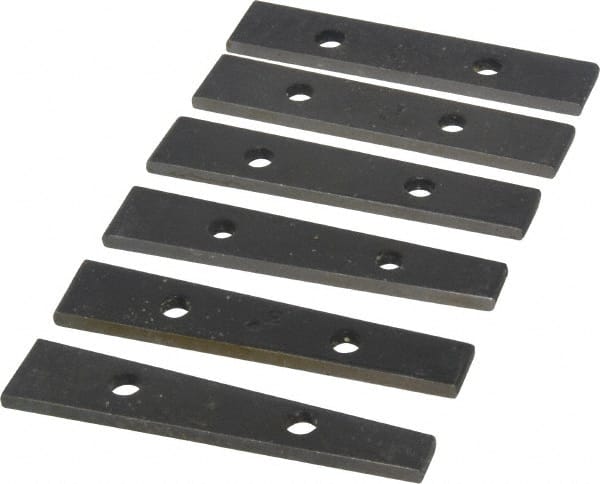 Value Collection - 0.5 to 5° Angle, 3-1/2 Inch Long, Angle Block Set - 5/32 Inch Thick, 55-60 Rc Hardness, 6 Pieces - Exact Tooling