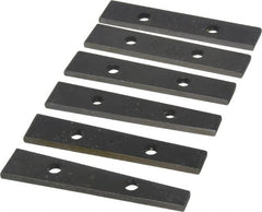 Value Collection - 0.5 to 5° Angle, 3-1/2 Inch Long, Angle Block Set - 5/32 Inch Thick, 55-60 Rc Hardness, 6 Pieces - Exact Tooling