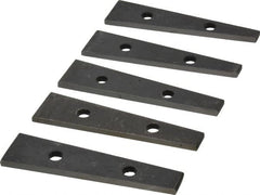Value Collection - 6 to 10° Angle, 3-1/2 Inch Long, Angle Block Set - 5/32 Inch Thick, 55-60 Rc Hardness, 5 Pieces - Exact Tooling