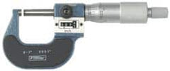 Fowler - 2 to 3" Range, 0.0001" Graduation, Mechanical Outside Micrometer - Ratchet Stop Thimble, Accurate to 0.0001", Digital Counter - Exact Tooling